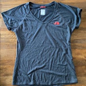 Women’s North Face exercise tee, grey